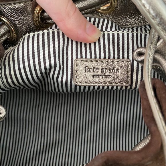 Vintage Suede Kate Spade Handbag - Picture 2 of 3